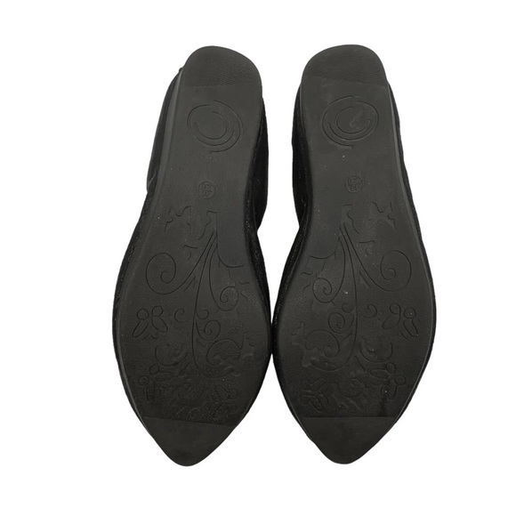 Tao Yi Mei Black Gem Embellished Slip On Ballet Flats Size 40 Women’s - Picture 9 of 11